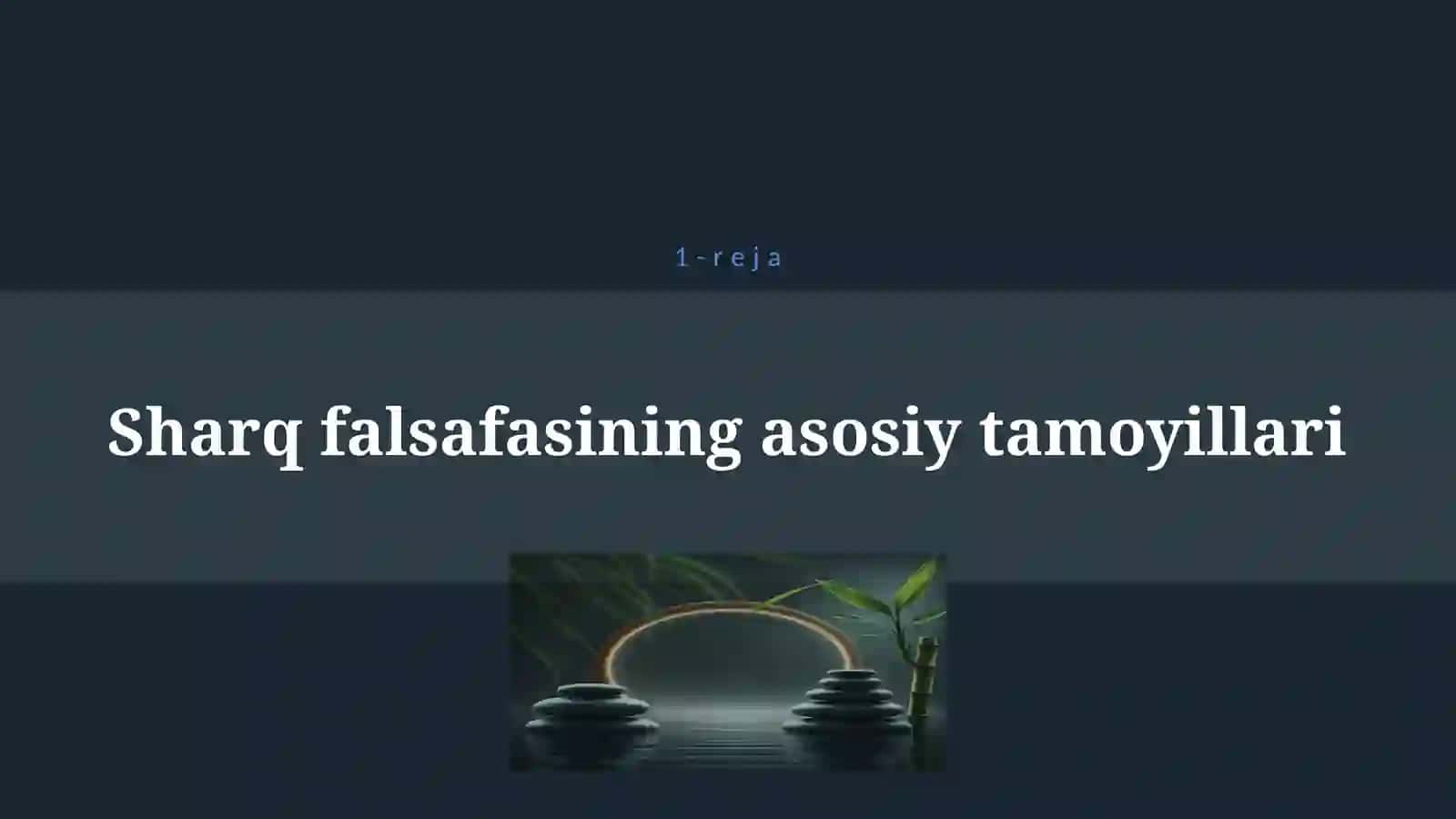 SHARQ VA G’ARB FALSAFASI 4