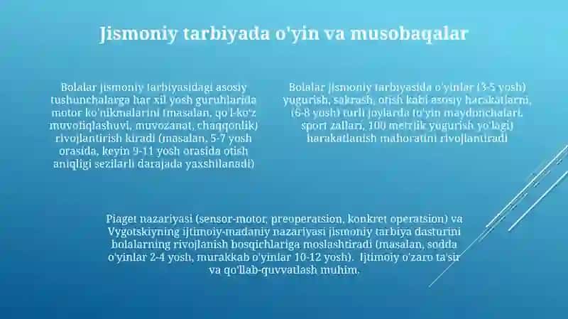 Bolalar jismoniy tarbiya nazariyasining predmeti va asosiy tushunchalari 4