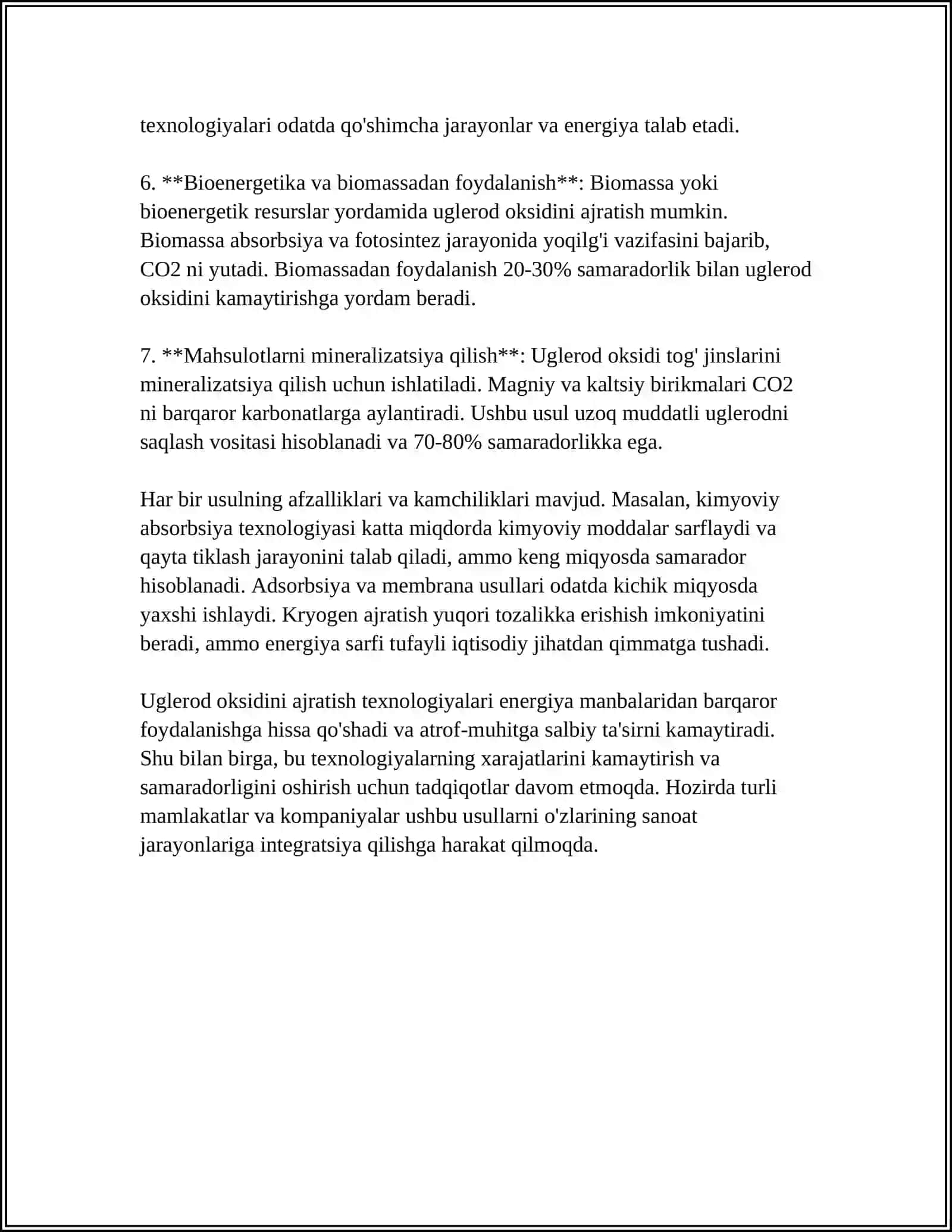 KONVERTRLANGAN GAZNI UGLEROD MONOOKSIDIDAN SUYUQ AZOTDA YUVISH BILAN TOZALASH USULLARI 4