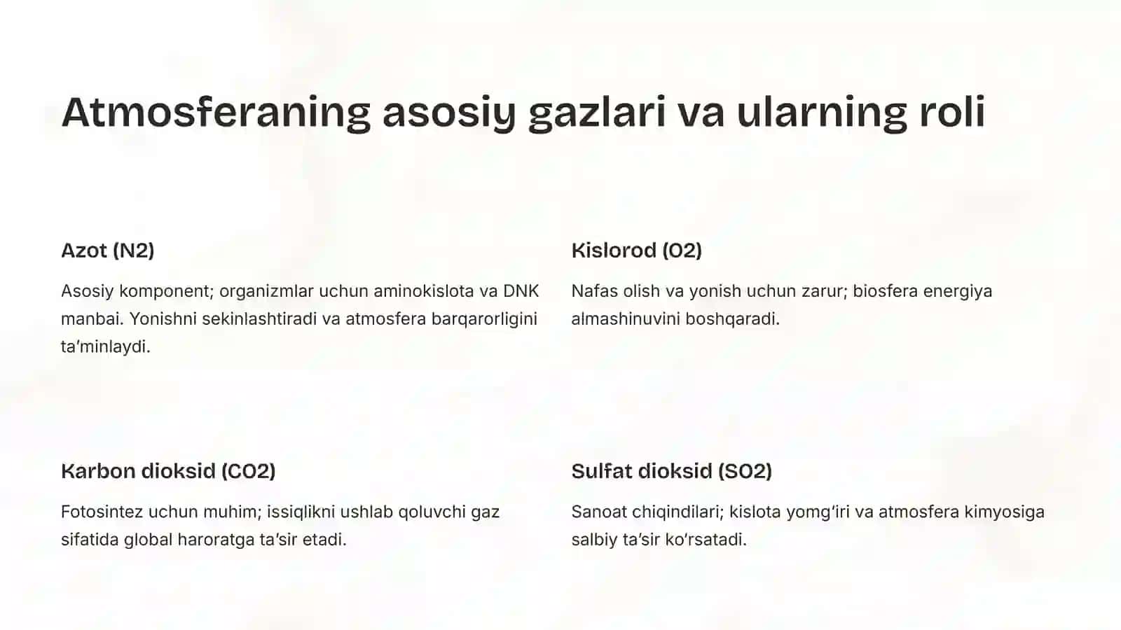 Ekologiya fanidan prezentatsiya 4