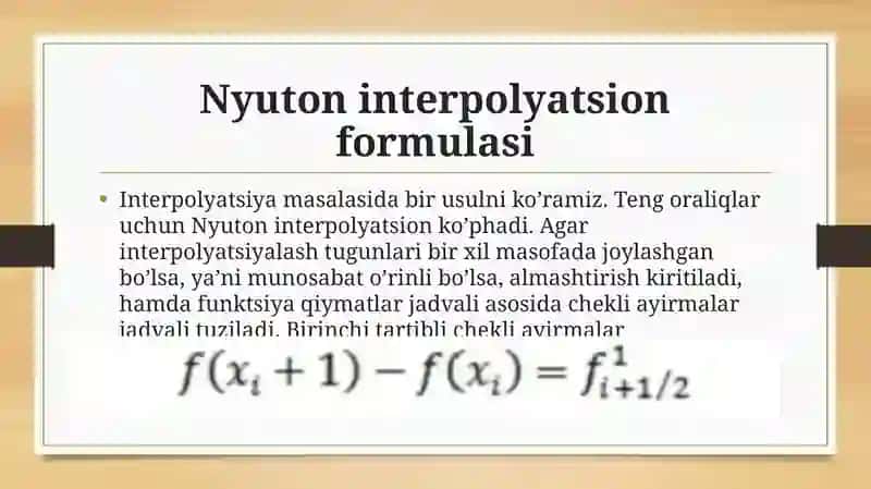 Matematik misollarni kompyuter dasturlarida yechish 4