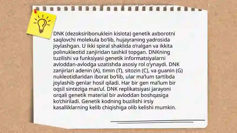 Irsiyat va salomatlik 4