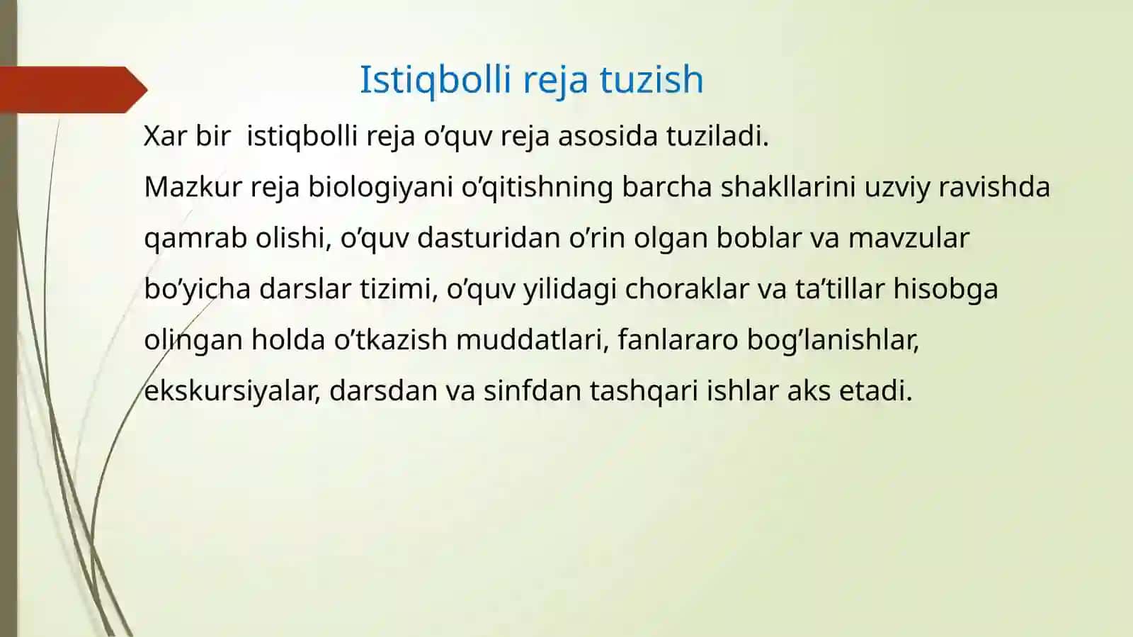 Biologiyadanyillikistiqbollivamavzulitaqvimrejatuzish 4