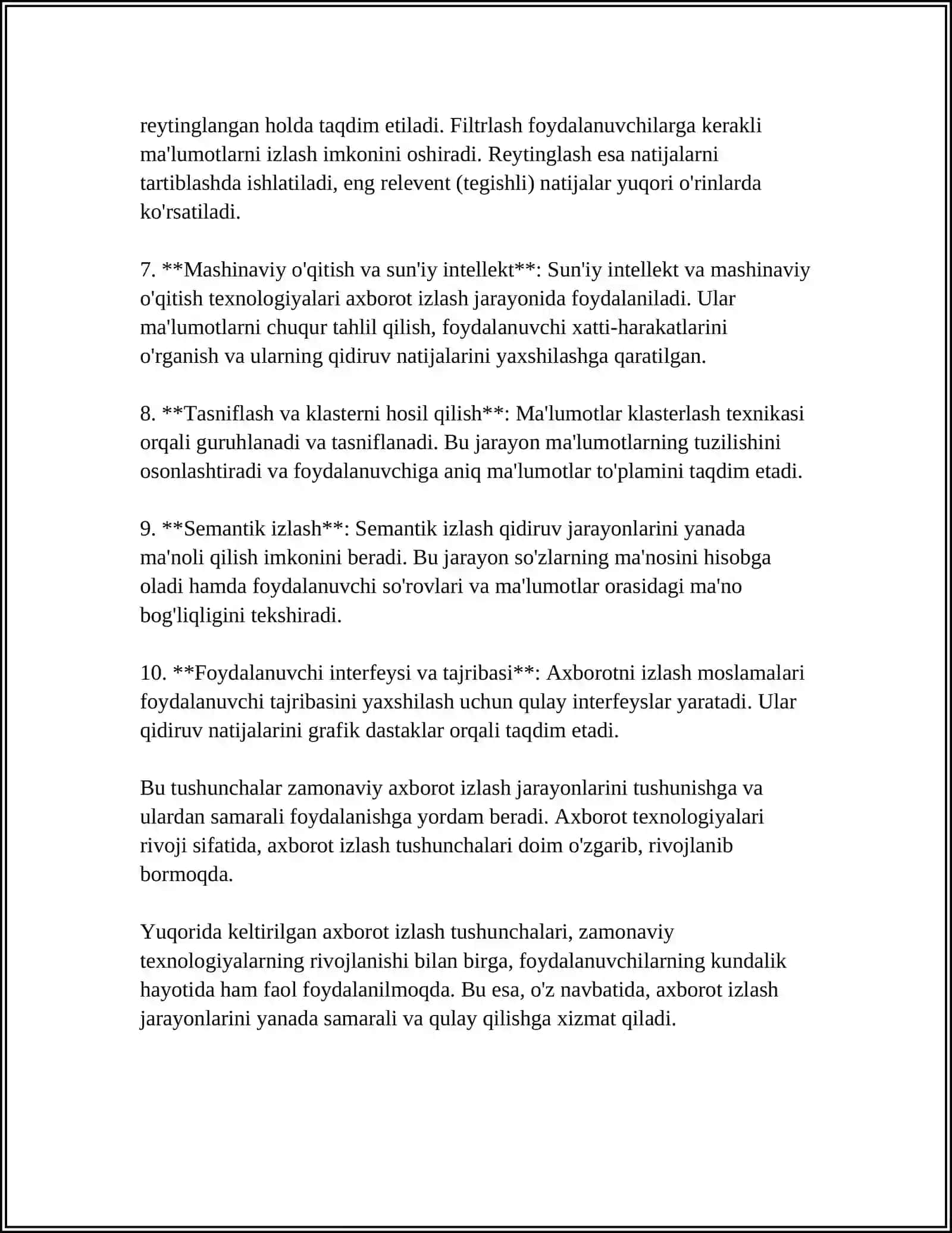 ILMIY TADQIQOT UCHUN AXBOROT IZLASHNING ASOSIY USULLARI 4