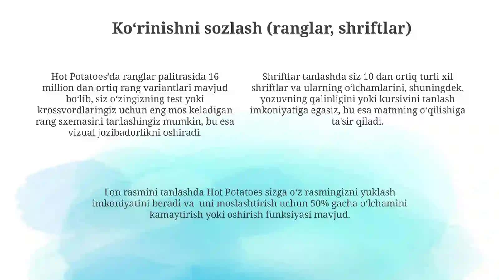 Hot Potatoes dasturidatestvakrossvordyaratish 4