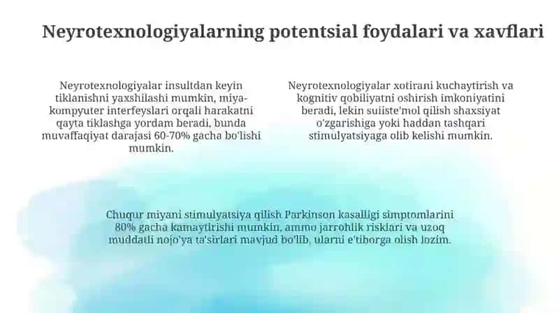 Neyrotexnologiyalarni qo'llashning etik jihatlari 4