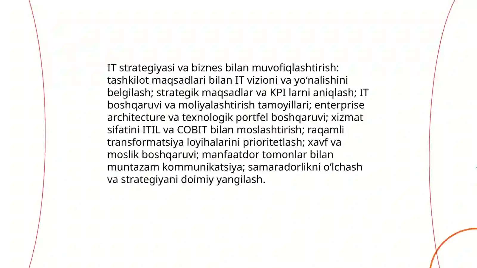 Axborot texnologiyalarini tashkilotda va global boshqarish 4