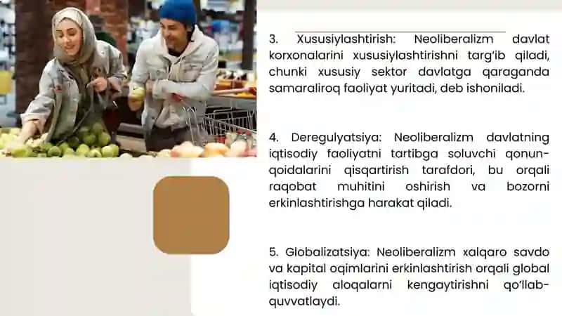 Neoliberalizm gʻoyalarining mohiyati va ahamiyati 4