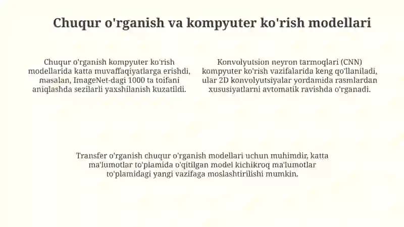 Kompyuter koʻrish (Computer Vison) asoslar va mosollar 4