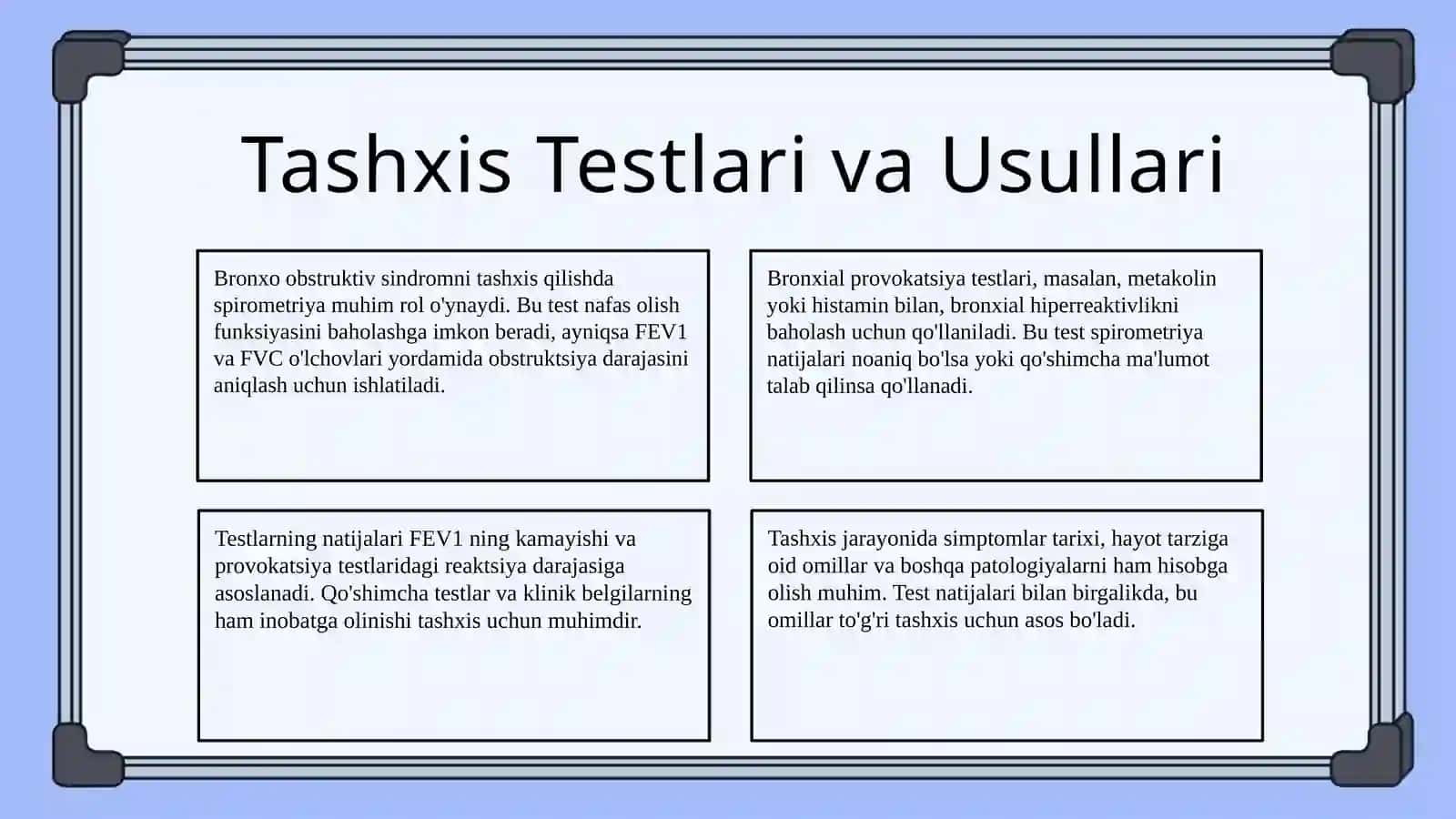 Bronxo Obstruktiv sindromida qiyosiy tashxislash 4