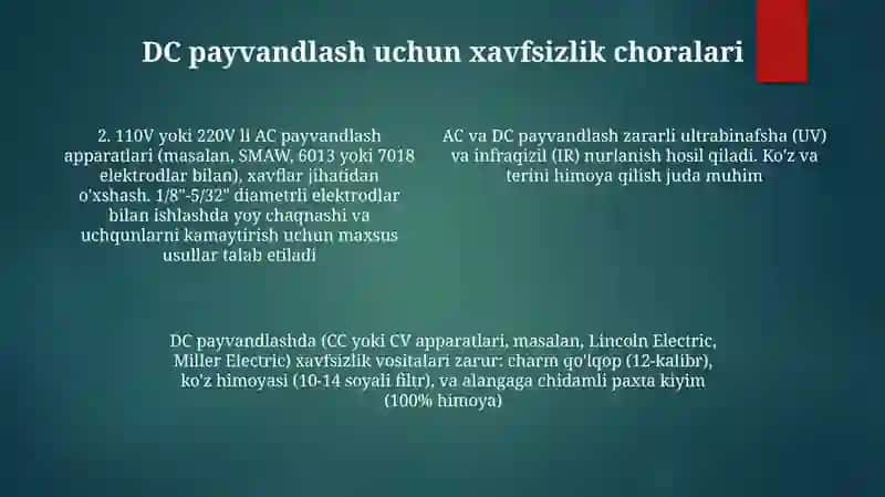 Alternativ tok (AT) payvandlash 4