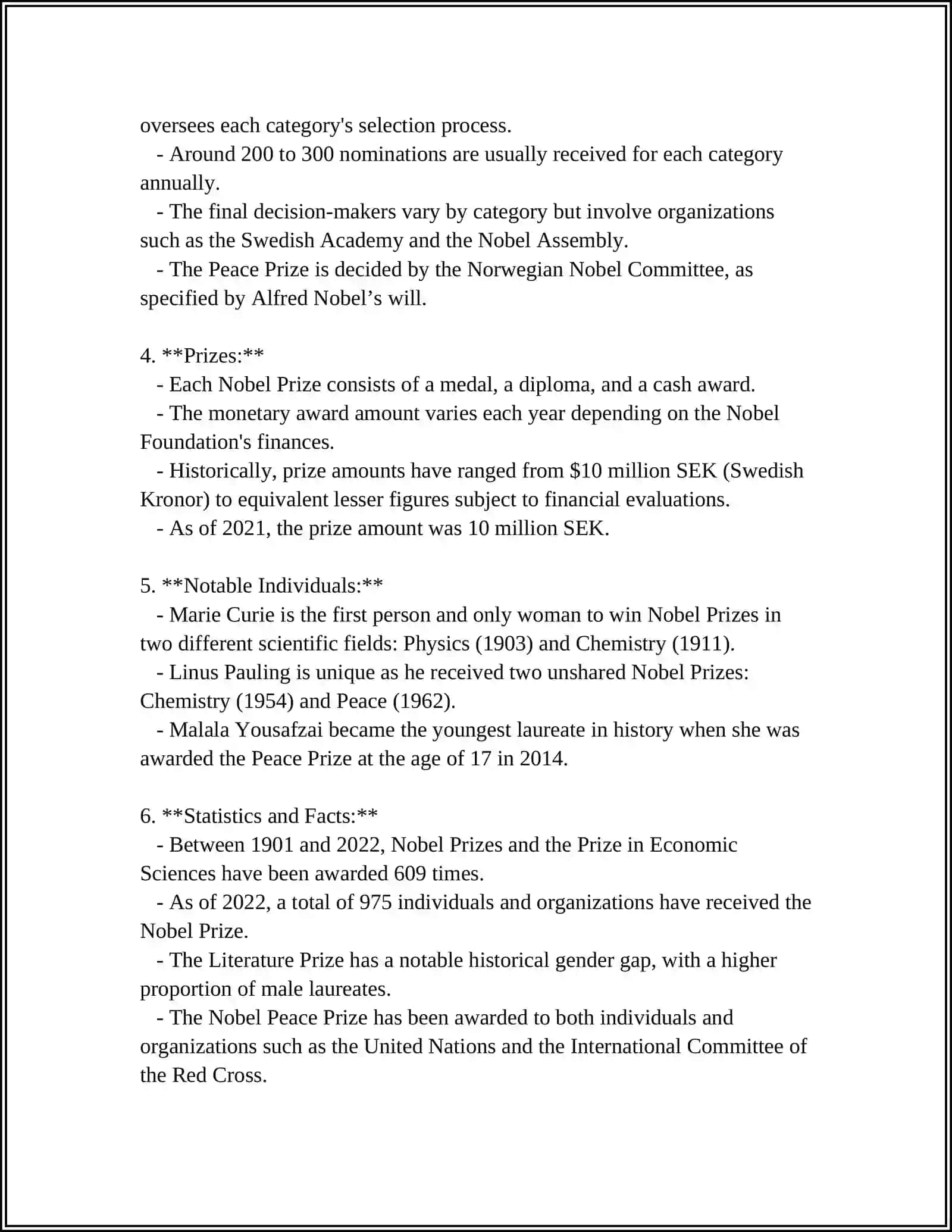 Nobel Prize 4