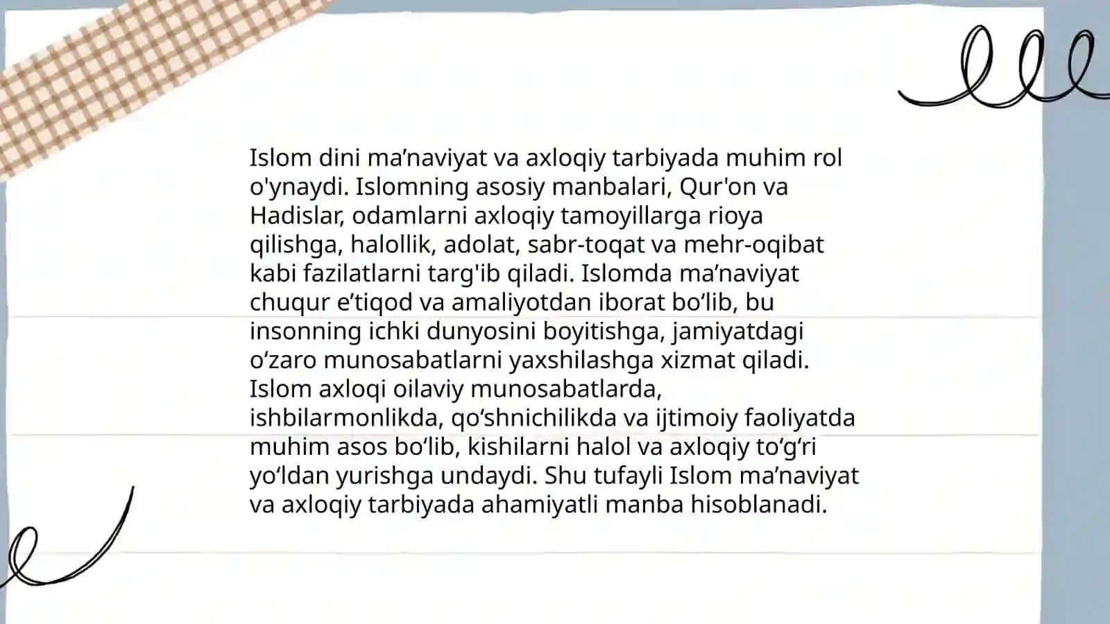 Islom qadriyatlari va ma’rifatining hozirgi davrdagi ahamiyati 4
