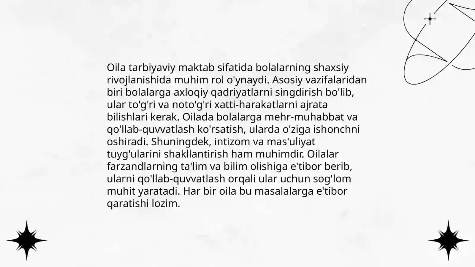 Oila haqida tushuncha va uning moxiyati. Oila va islom 4