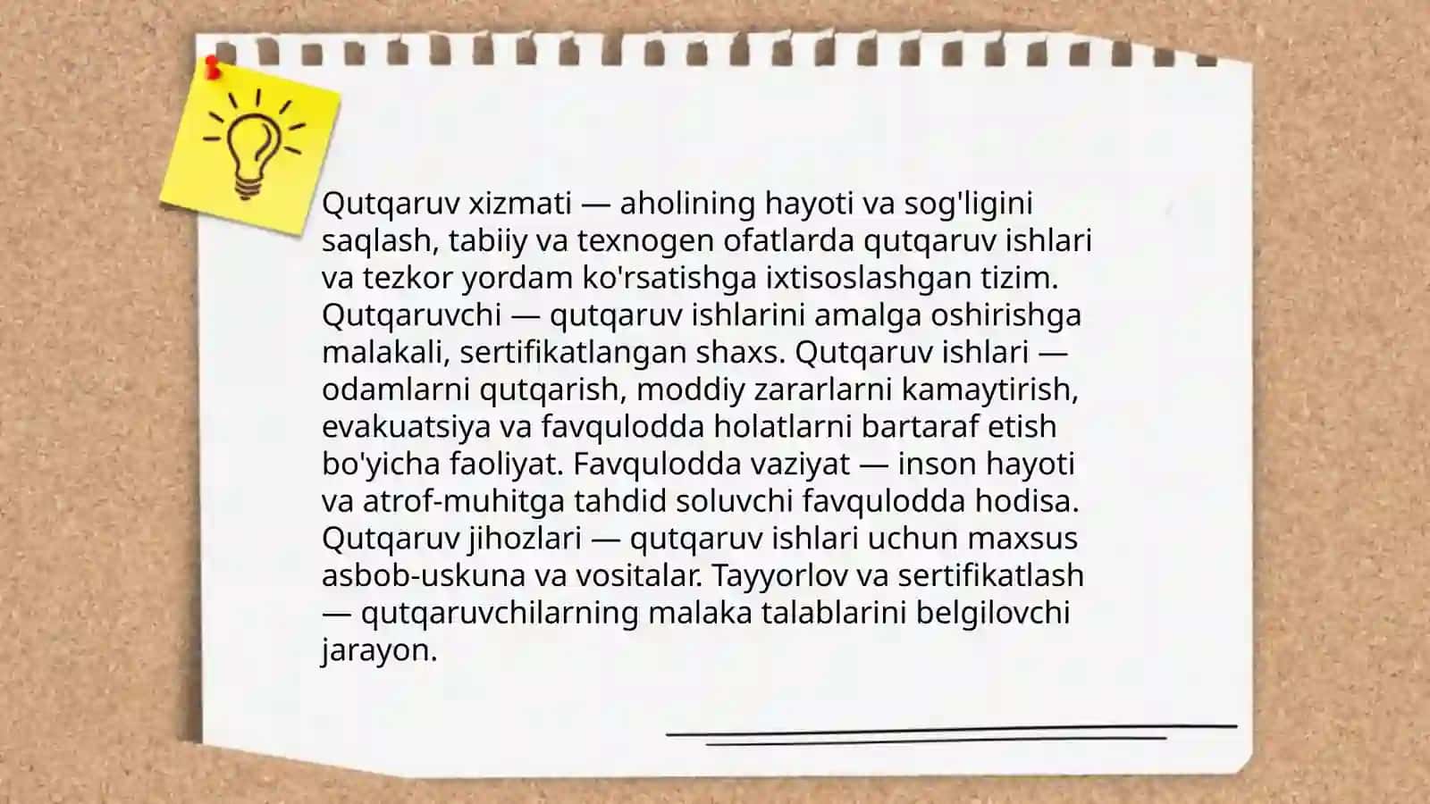O'zbekiston Respublikasining "Qutqaruv xizmati va qutqaruvchi maqomi to'g'risida"gi Qonuni mazmuni va mohiyati 4