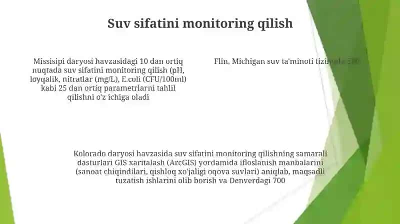 Ichimlik suvi sifatini yaxshilashning asosiy usullari 4