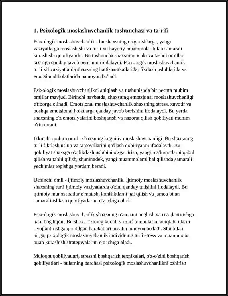 Psixologik Moslashuvchanlik va Muvozanatni Baholash Mezonlari 4
