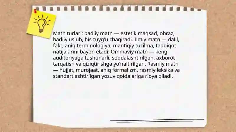 Matn va uning koʻrinishlari 4