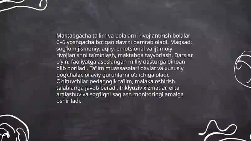 Ta'lim tizimining tuzilishi va bosqichlari 4