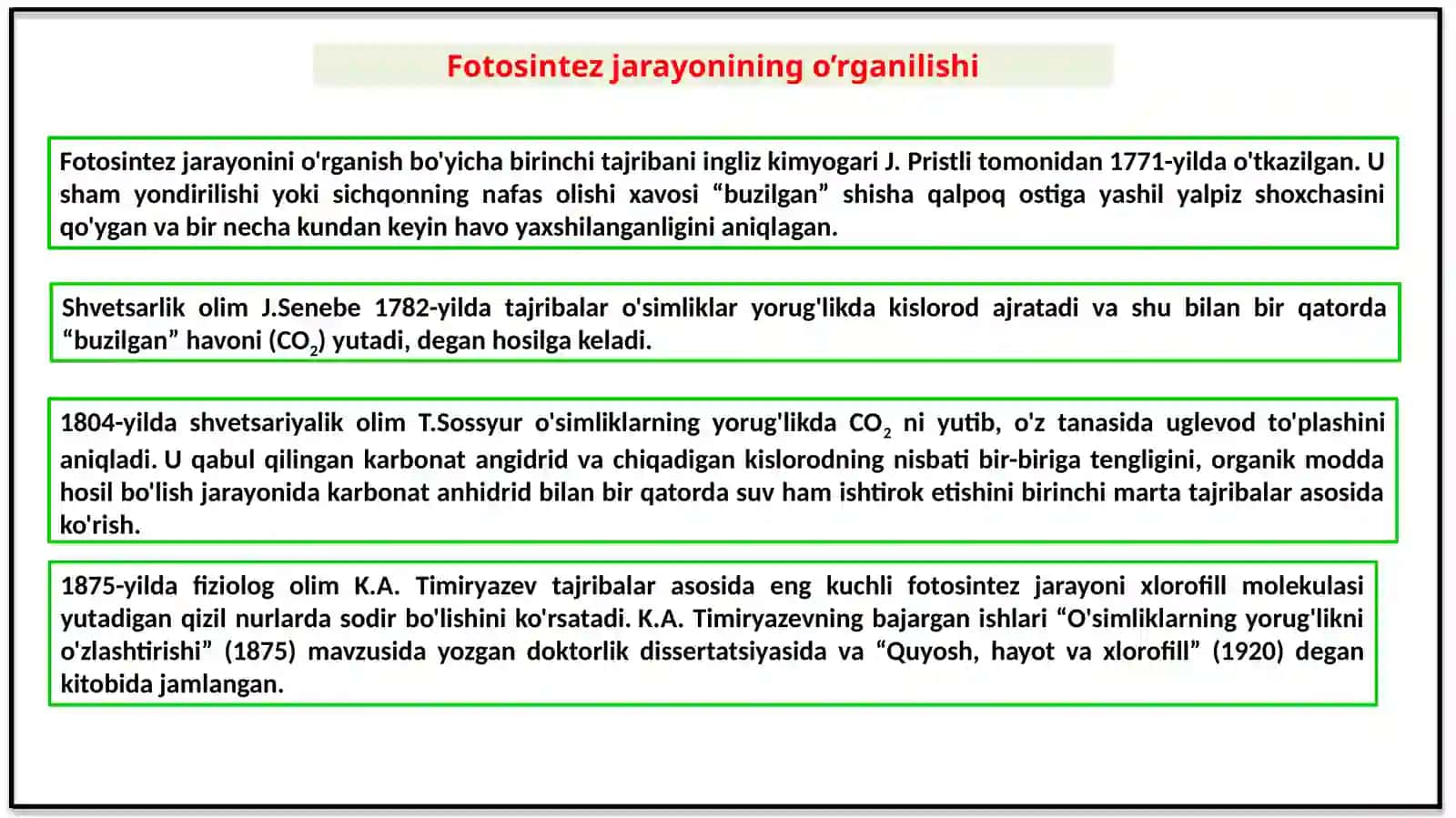 FOTOSINTEZNING TABIATDA TUTGAN O’RNI 4