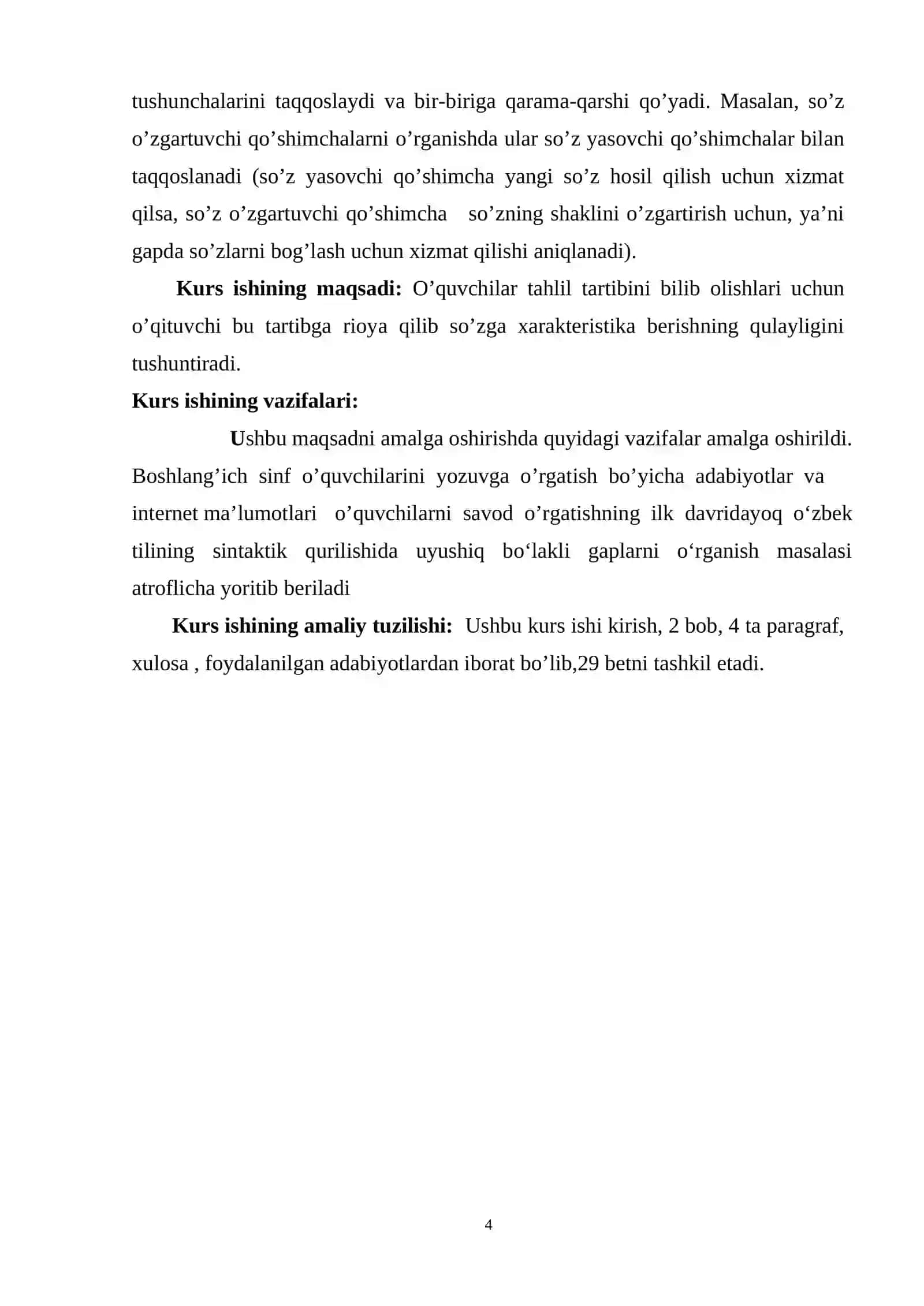 Boshlang`ich sinflarda so`z tarkibi mavzusini o`rgatish metodikasi 4