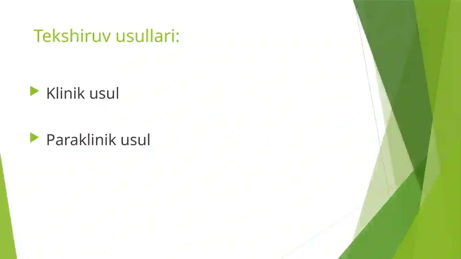 Tishlarning qattiq tõqimalari zararlanganda bemorni tekshirish usullari 4