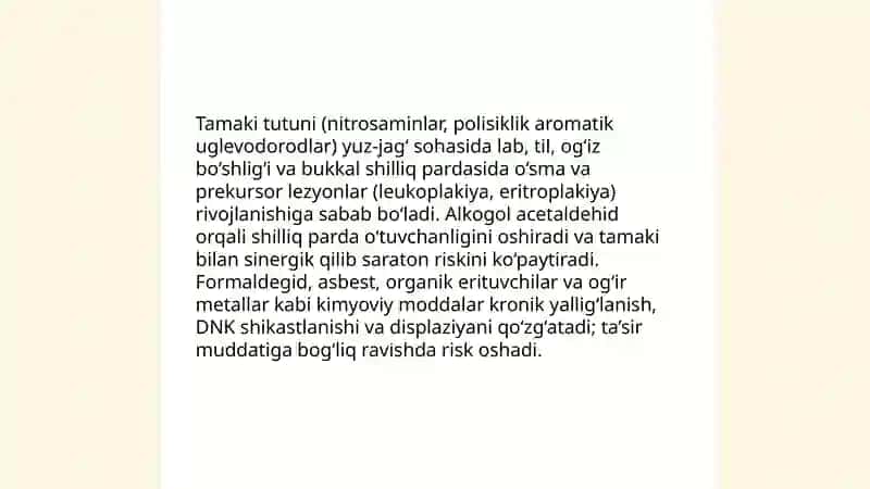 Ko‘rsatmalar va o‘tkazish usullari 4