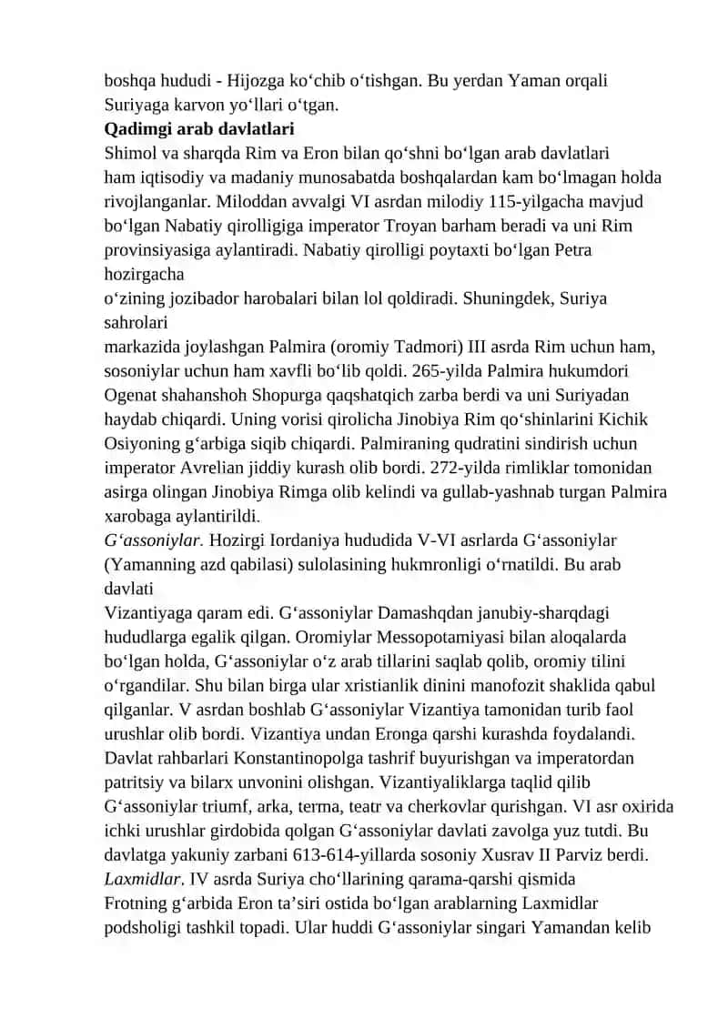 ARAB XALIFALIGI: TASHKIL TOPISHI, TARAQQIYOTI VA PARCHALANISHI 4