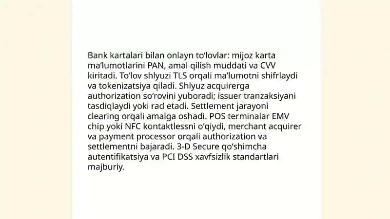 Internet tolov tizimlari va ularning ishlash texnologiyalari 4