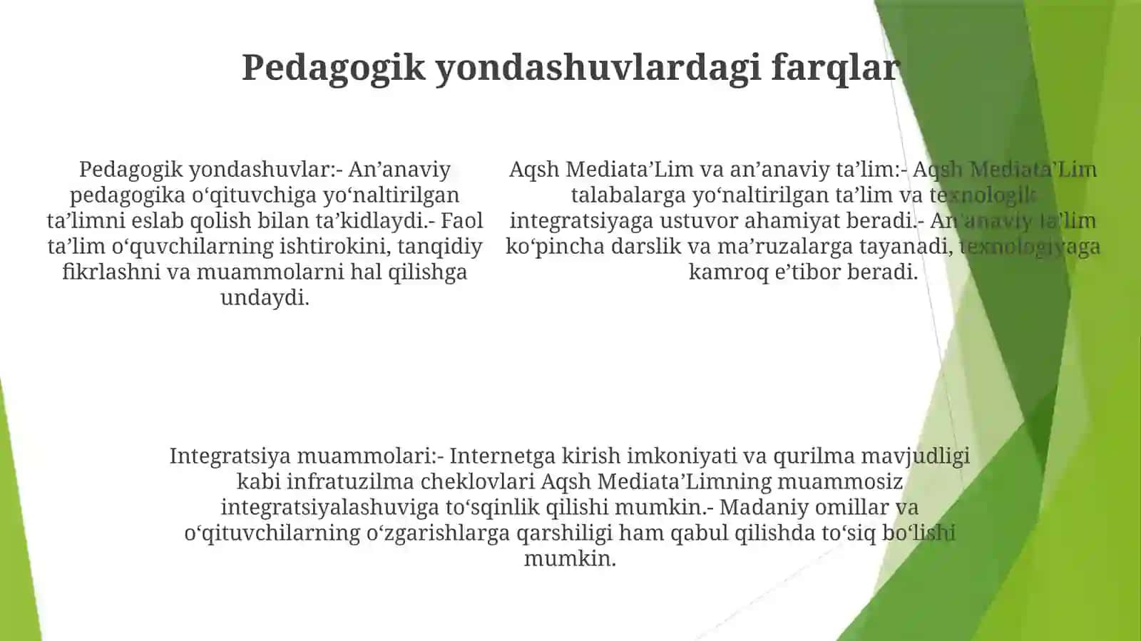 Aqsh MediataʼLimning Kino TaʼLim BilanUyğunlashuvMasalasi 4