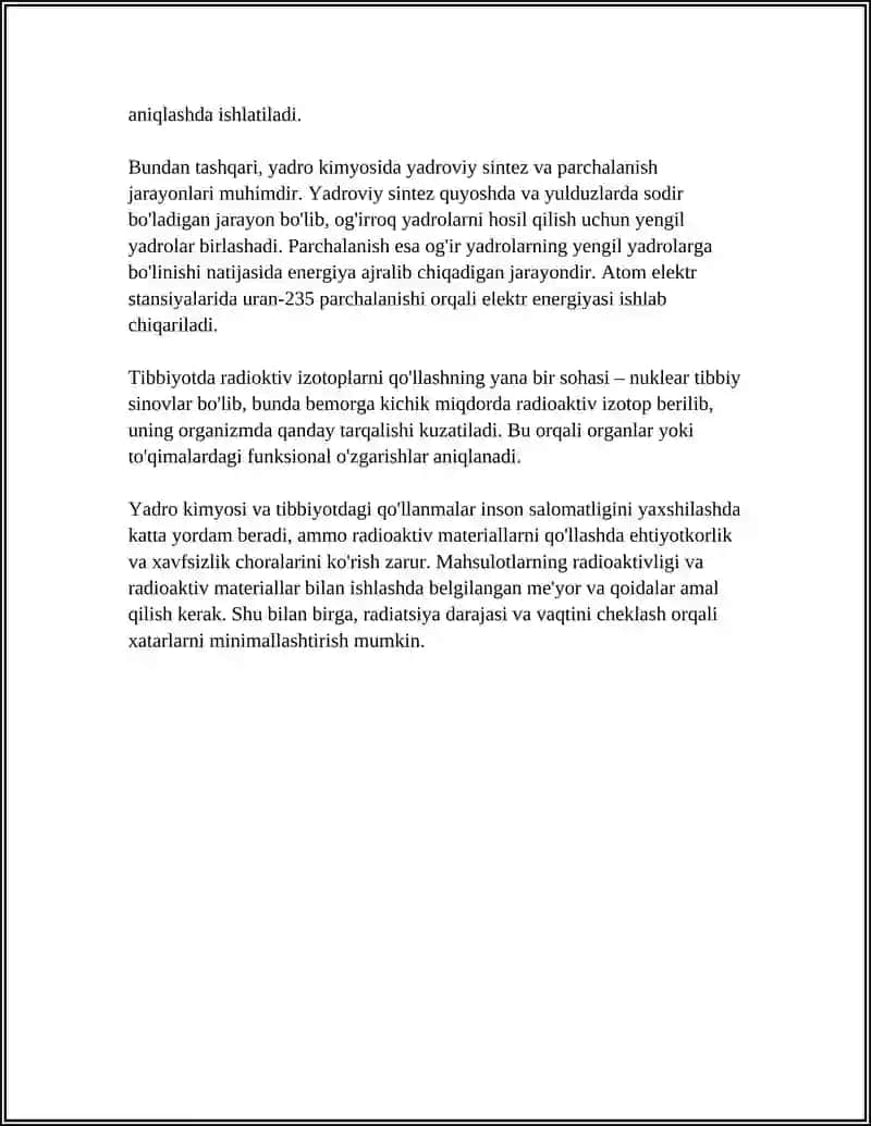 YADRO KIMYOSI VA UNING TIBBIYOTDAGI AHAMIYATI 4