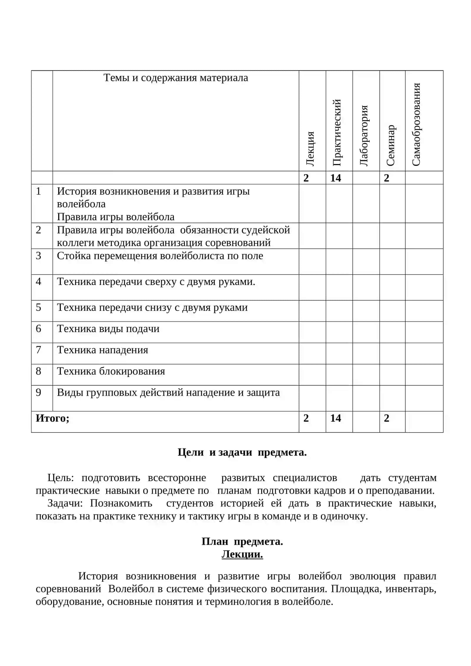 Волейбол и методика его преподавания 4