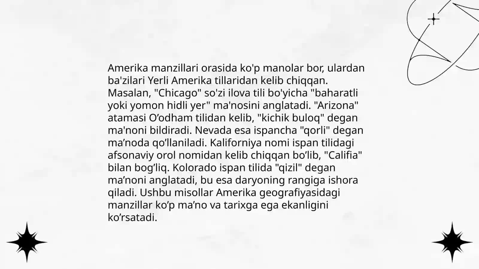 Amerika toponimiyasi 4