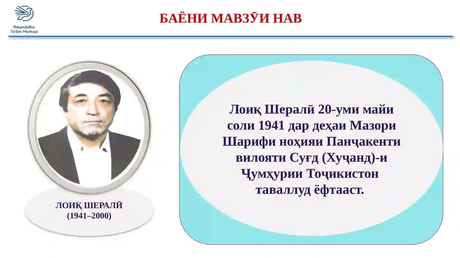ЗИНДАГИНОМАИ ЛОИҚ ШЕРАЛӢ 4