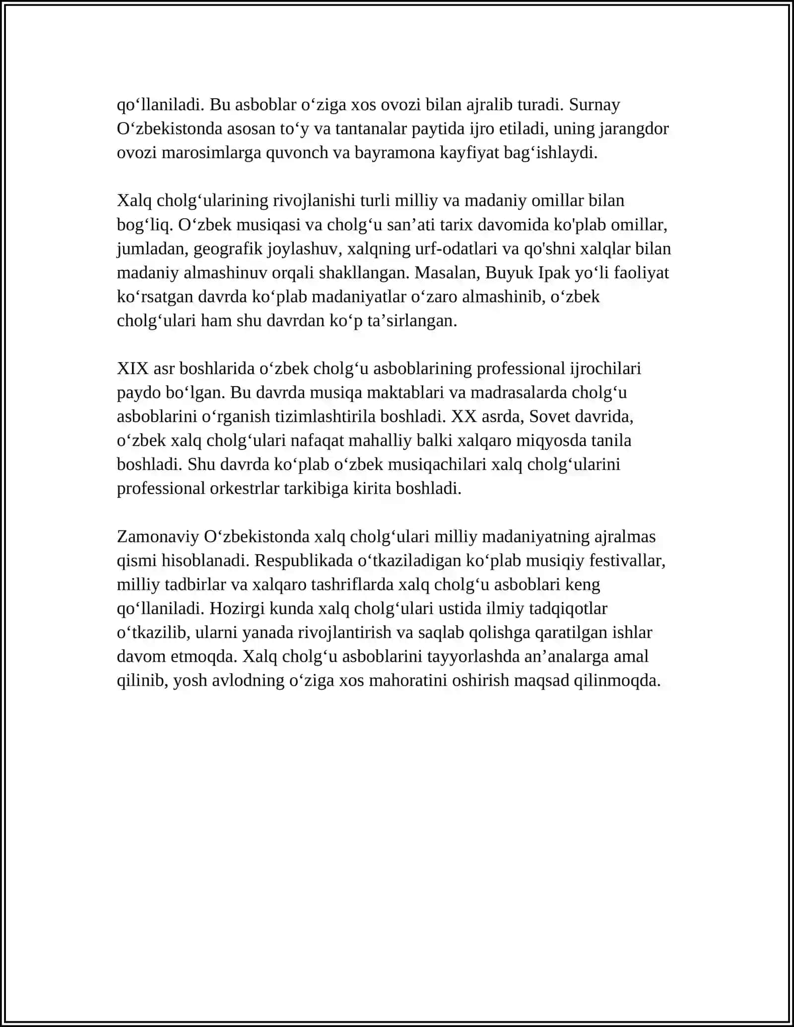 XALQ CHOLGʻULARI TASHKIL ETISH USLUBI 4