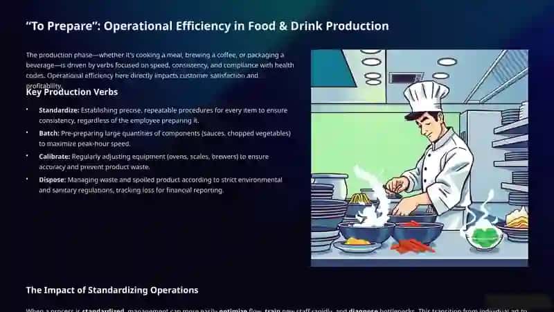 The Language of Management: Verbs in Food & Drink Daily Operations 4