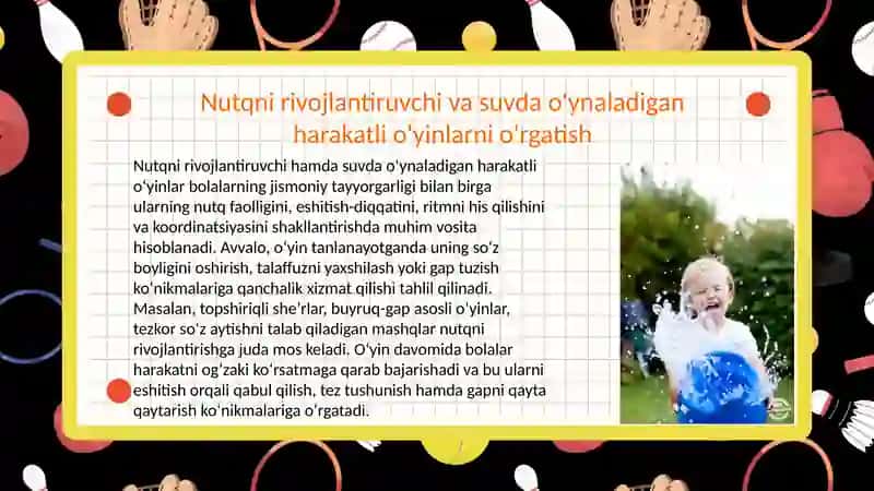 Harakatli o'yinlarni darsni asosiy qismiga mos holda tanlash va tahlil qilish 4