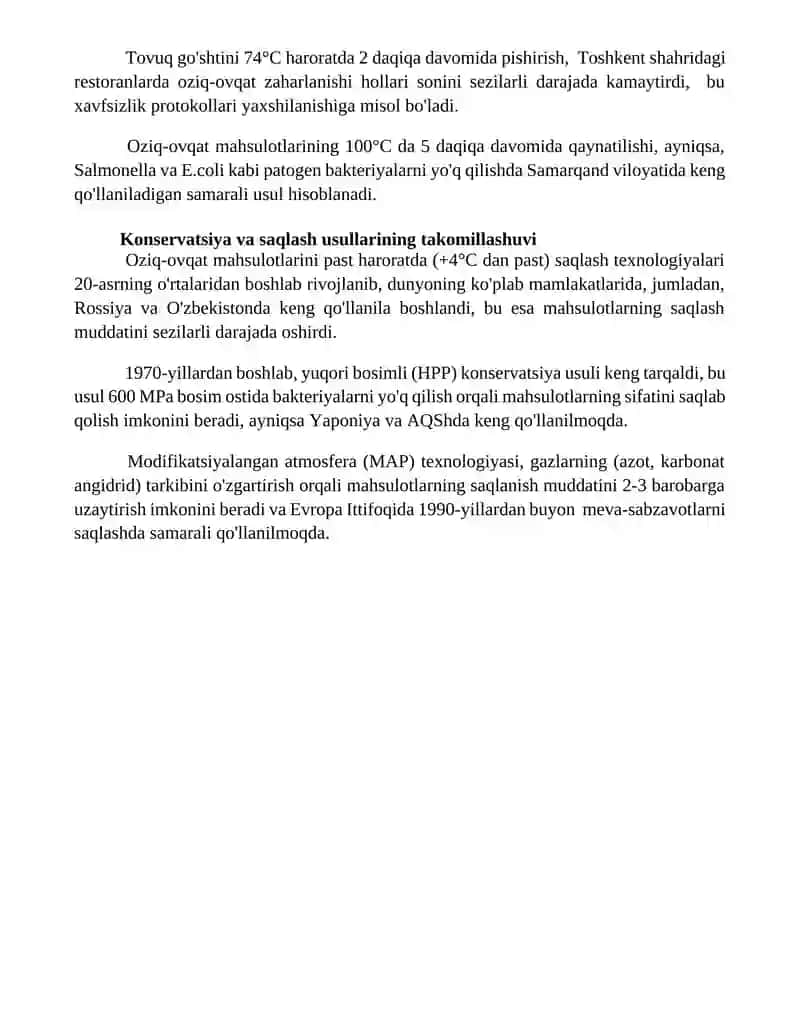 Oziq -ovqat mikrobiologiyasida erishilgan yutuq va yangiliklar 4