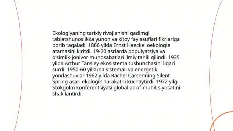 Ekologiya tushunchasi 4