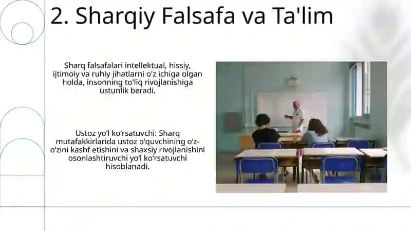 Sharq mutafakkirlarining kasbiy-pedagogik faoliyatni shakllantirishga oid qarashlari 4