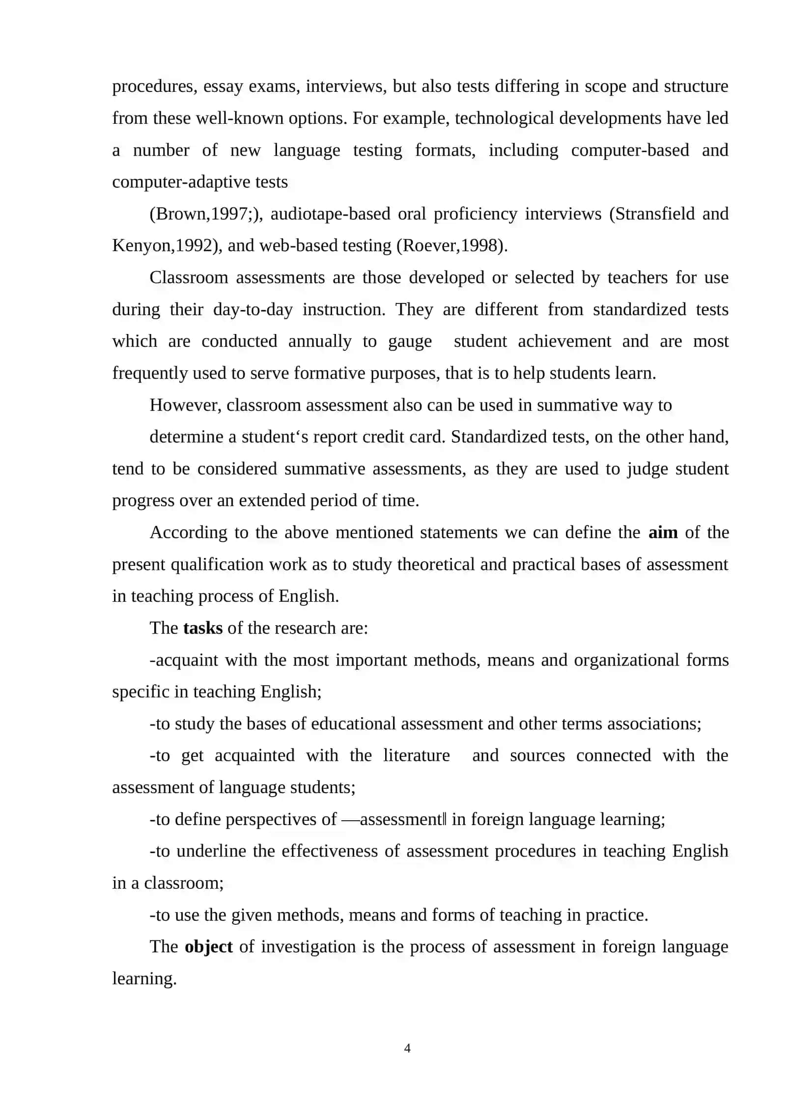 ASSESSMENT METHODS FOR CHILDREN 4