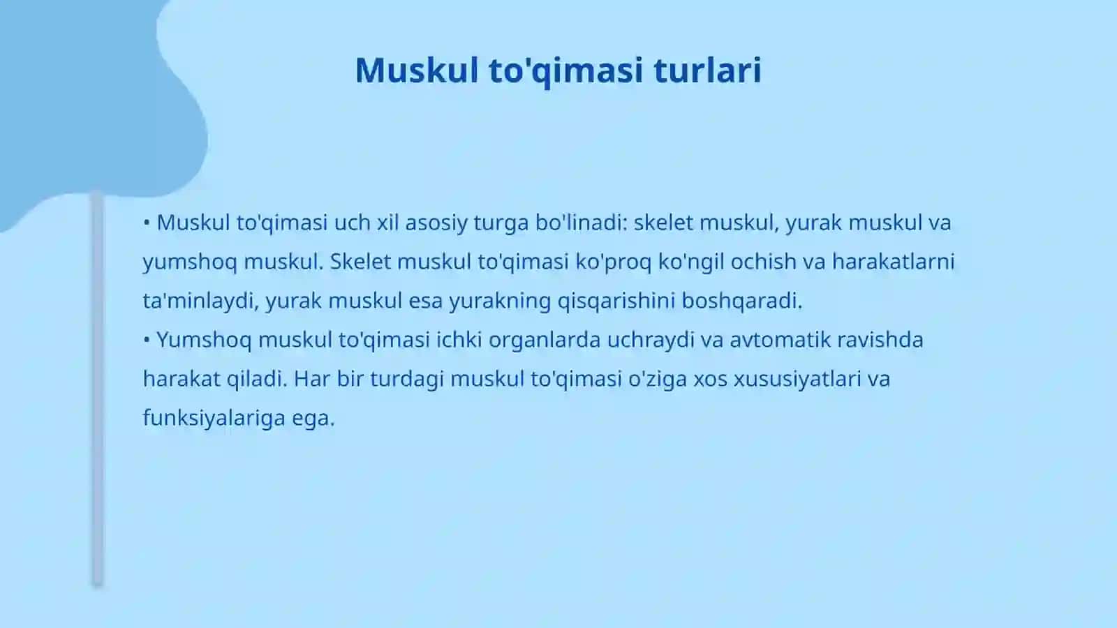 Suyak va muskul toʻqimasi haqida 4