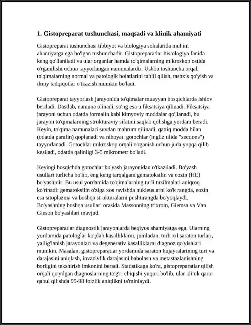 GISTOPREPARATLAR TAYORLASH VA TURLI MIKROSKOPDA URGANISH 4