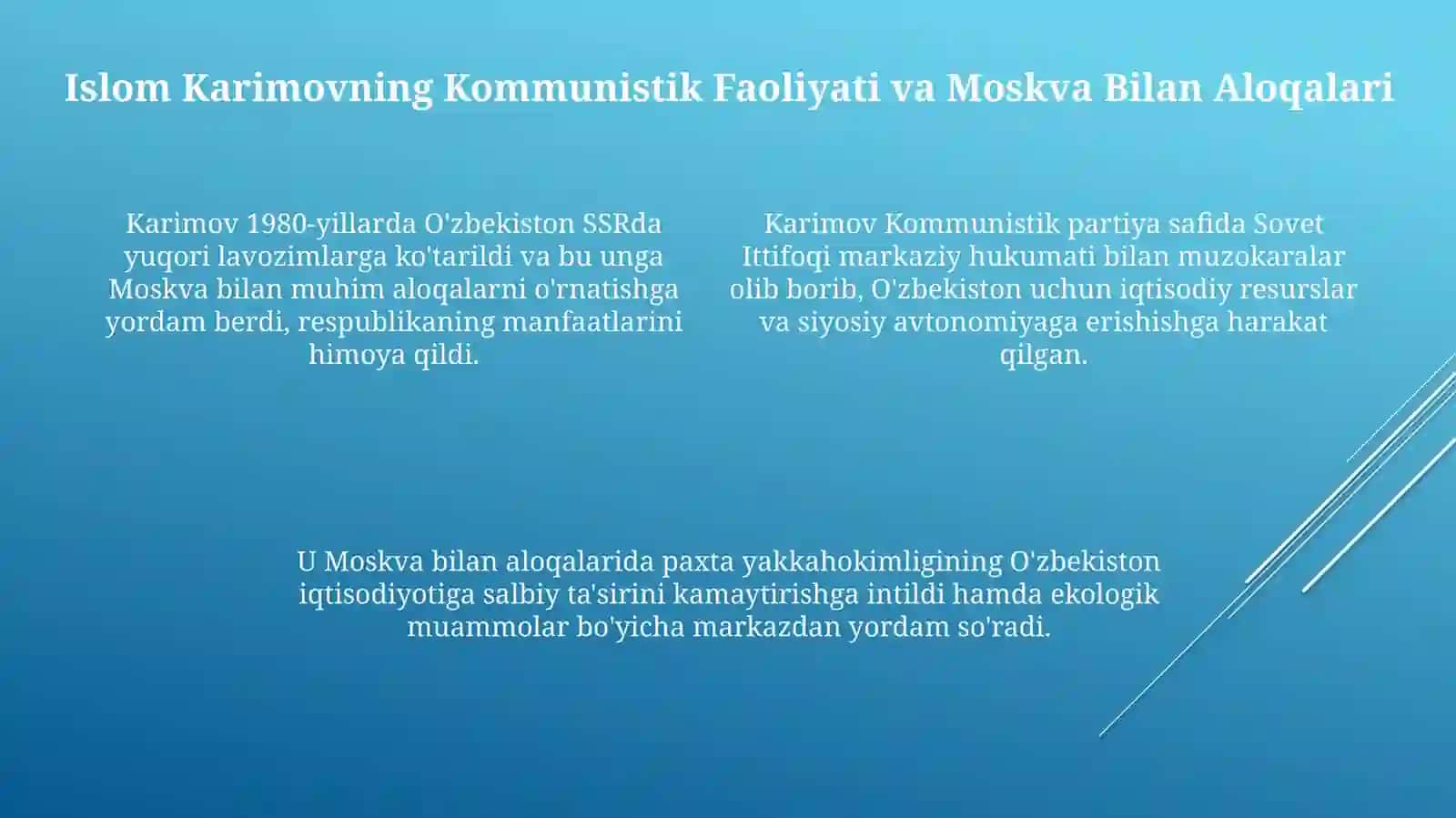 O'zbekistonning harusiyati Sovet Ittifoqi tuzumida 4