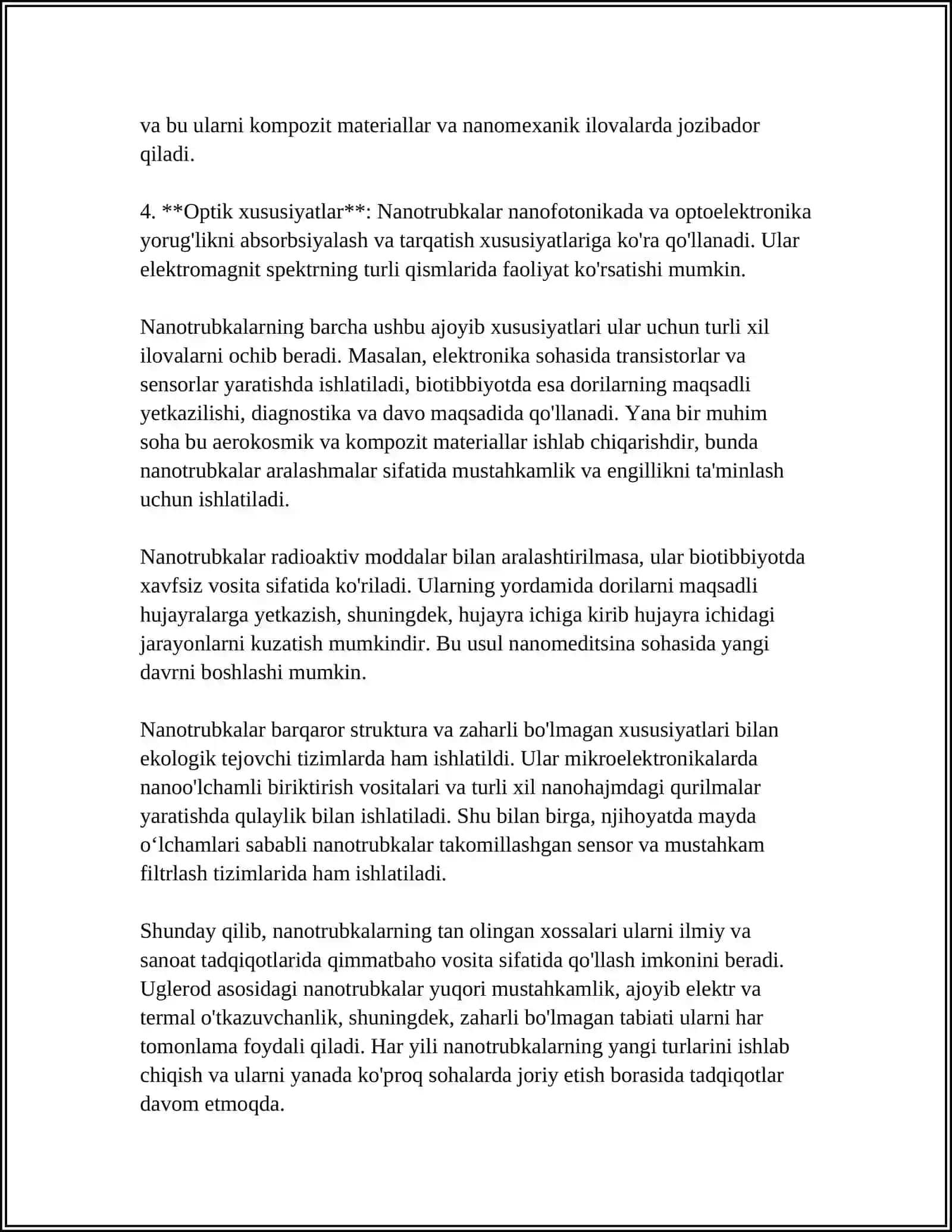 KIMYOVIY SENSORLARDA NANOTRUBKALARNI QOʻLLANILISHI 4
