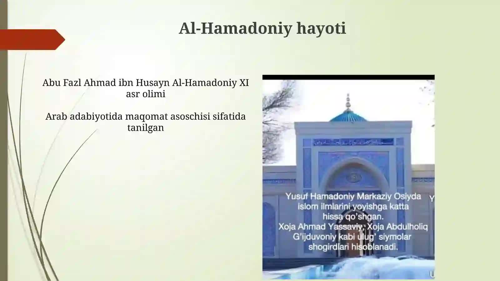 Al-Hamadoniy va Al-Xariri ijodidan lavhalar 4