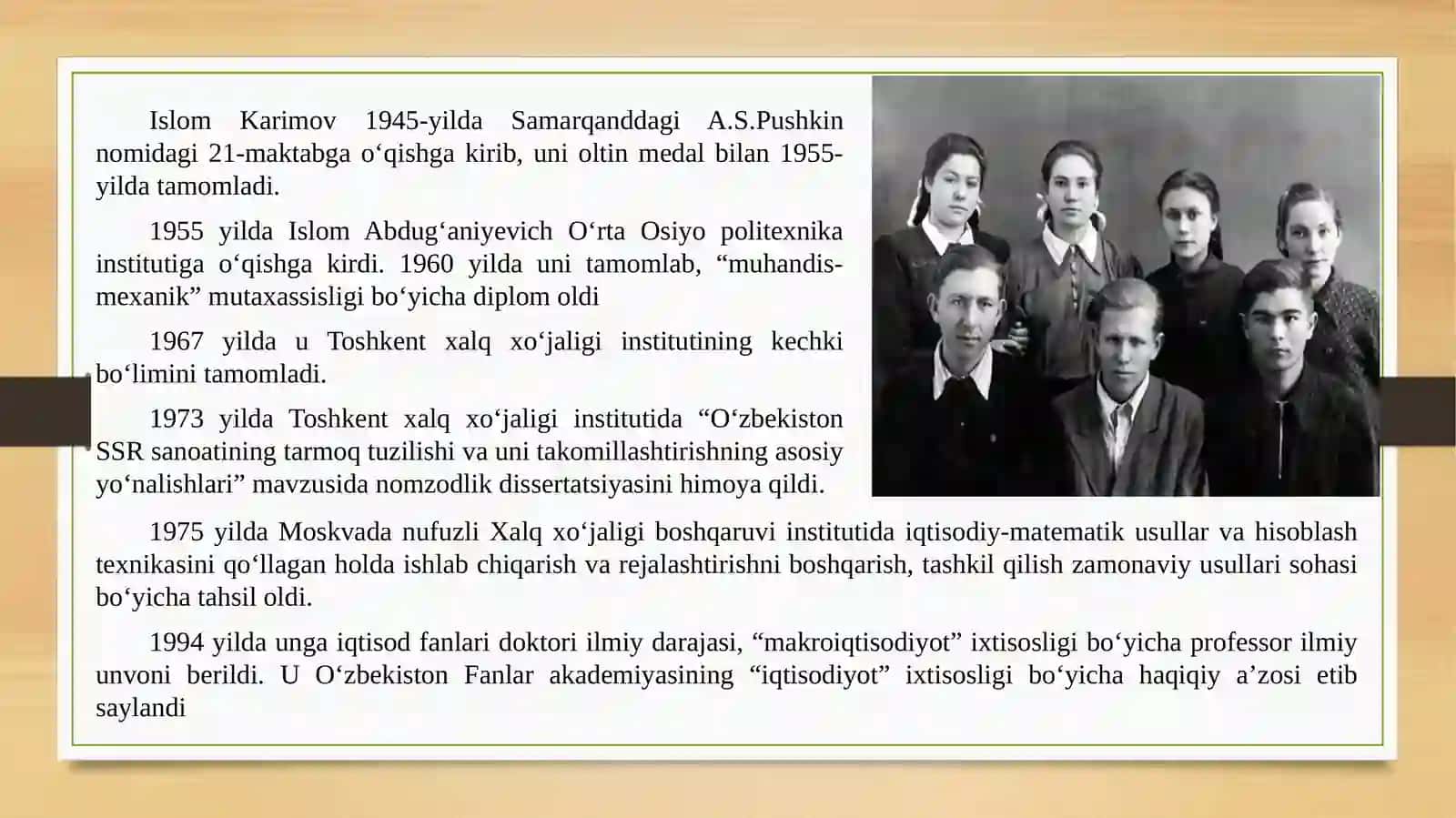 Islom Abdugʻaniyevich Karimov 4