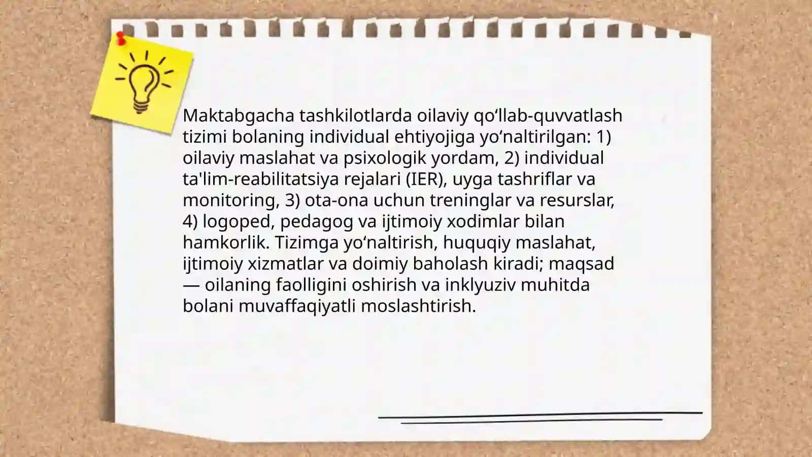 Alohida ta'lim ehtiyojlari 4