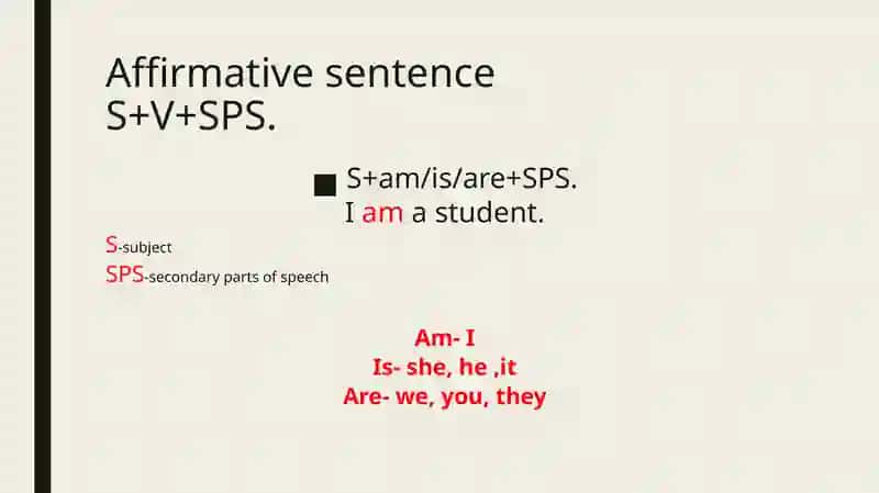 The verb "To be" 4