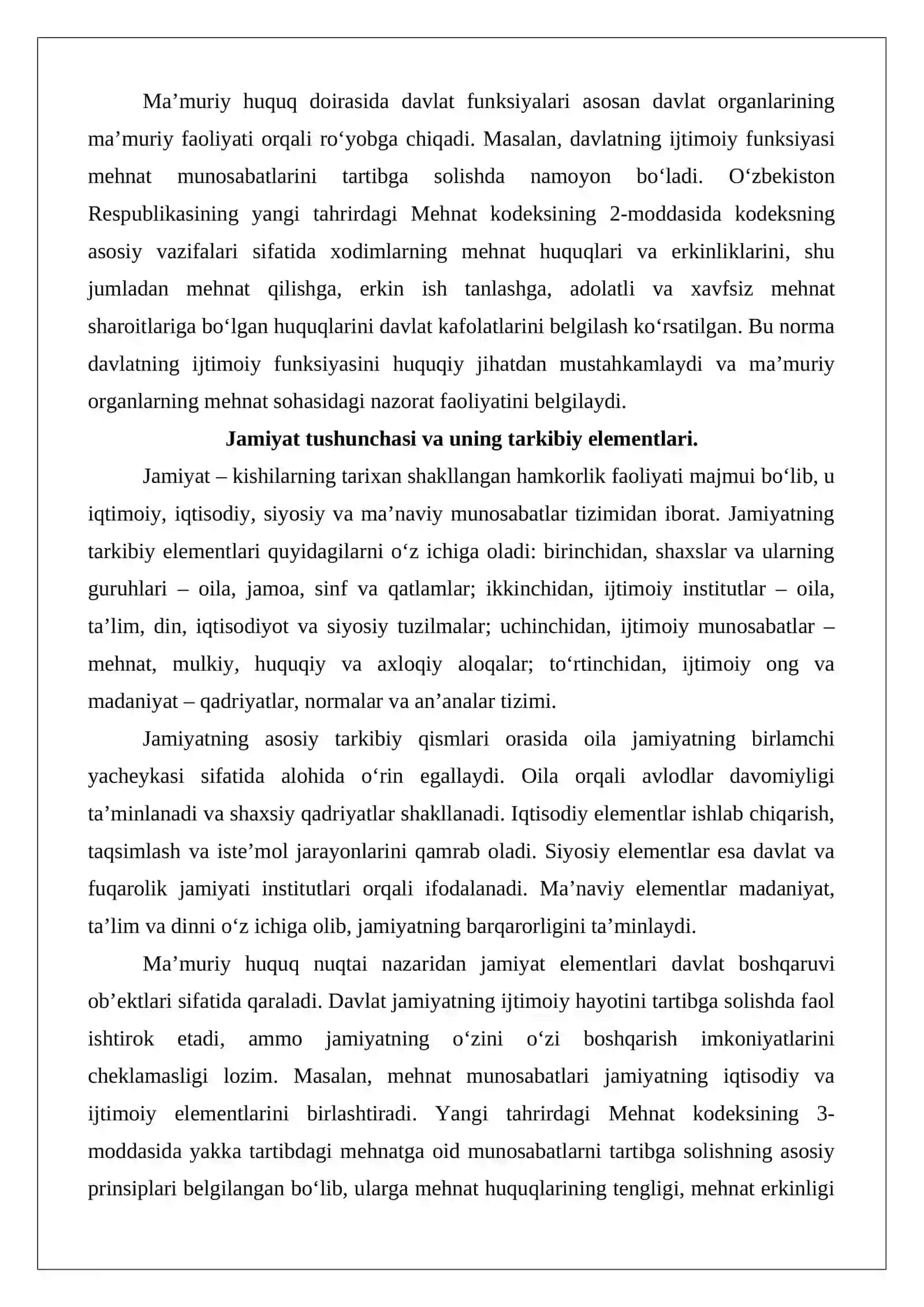 Davlat va jamiyat tushunchasi, ularning o‘zaro bog‘liqligi 4